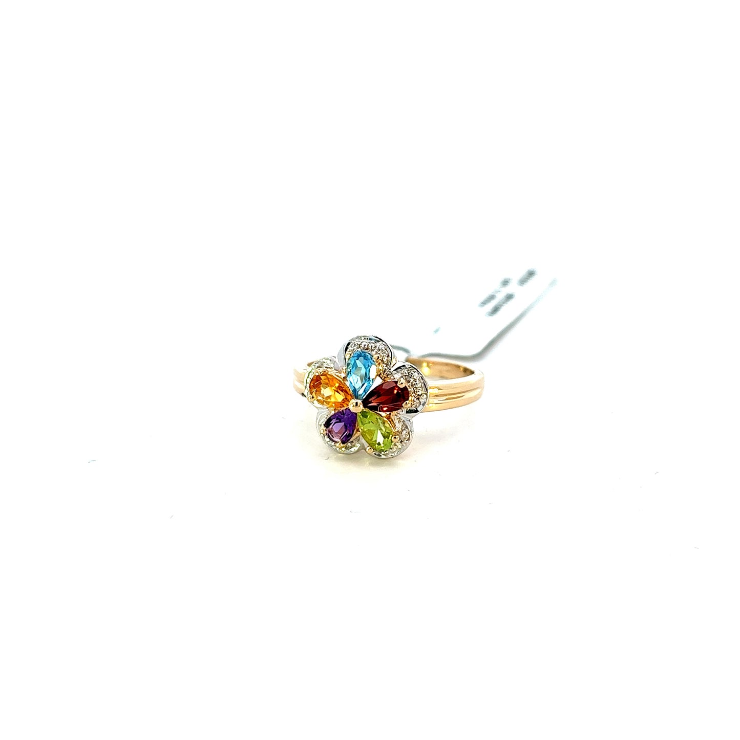 Anillo brillante 14k - 3.6gr