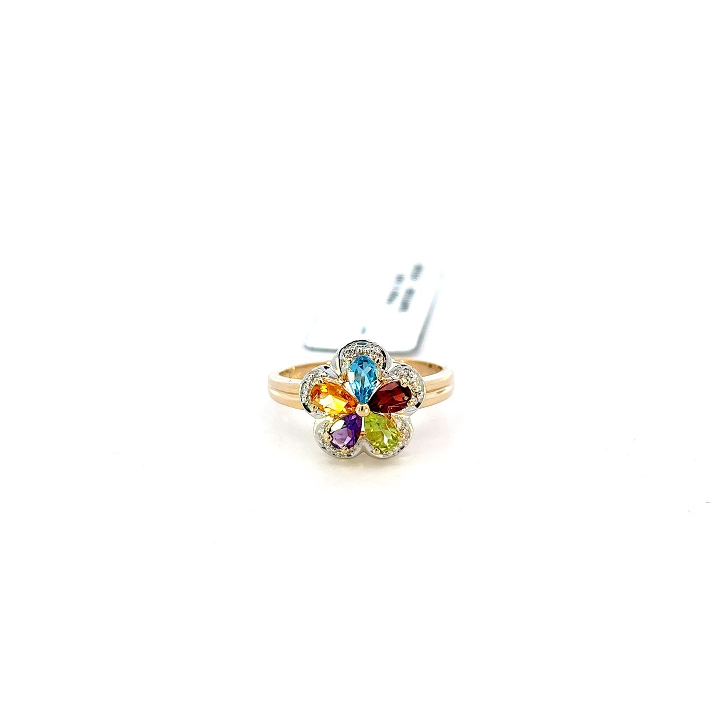 Anillo brillante 14k - 3.6gr