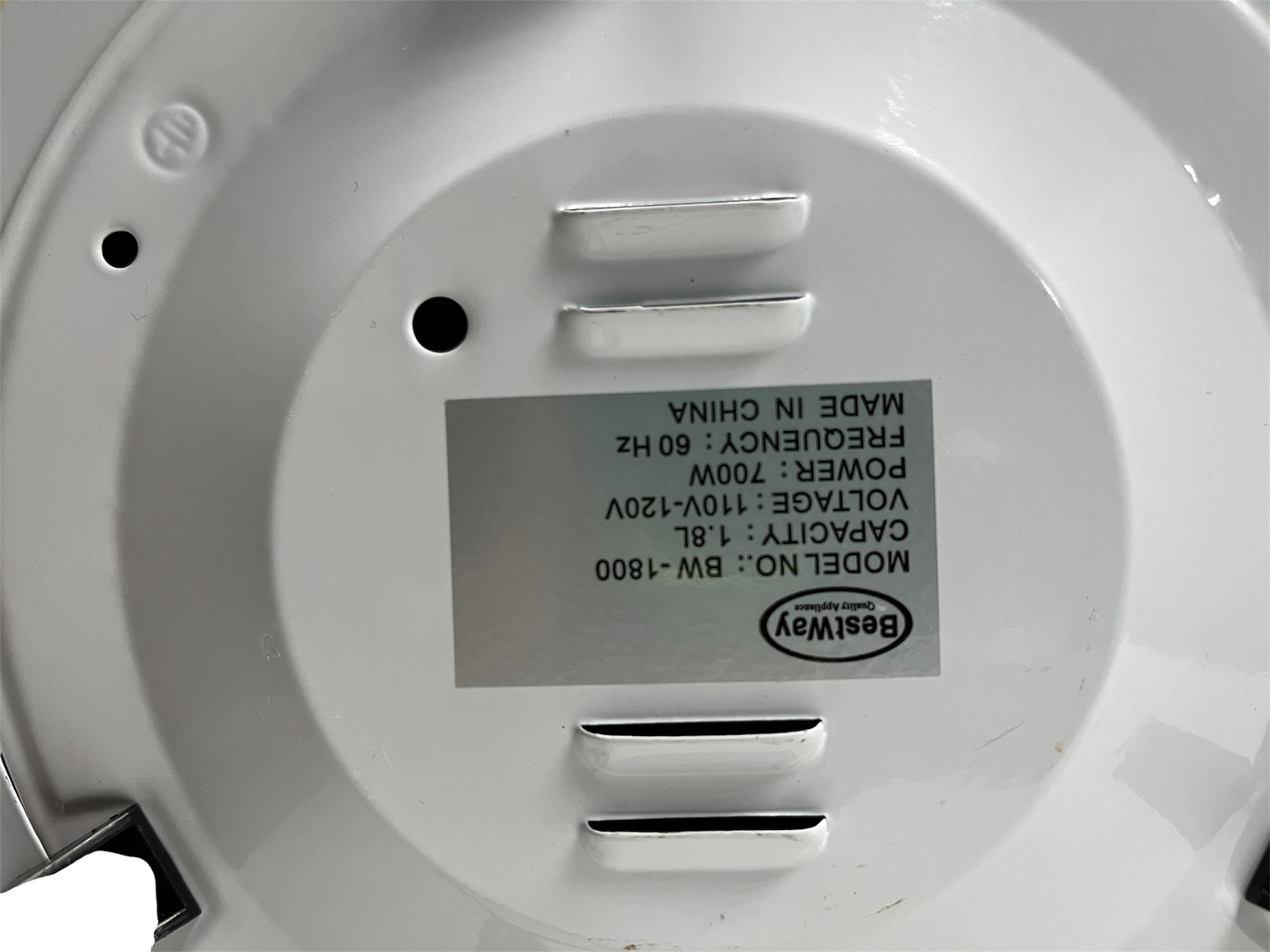 Arrocera Bestway BW-1800 1.8L con Olla, Tapa y Accesorios – Función Vapor y 700W