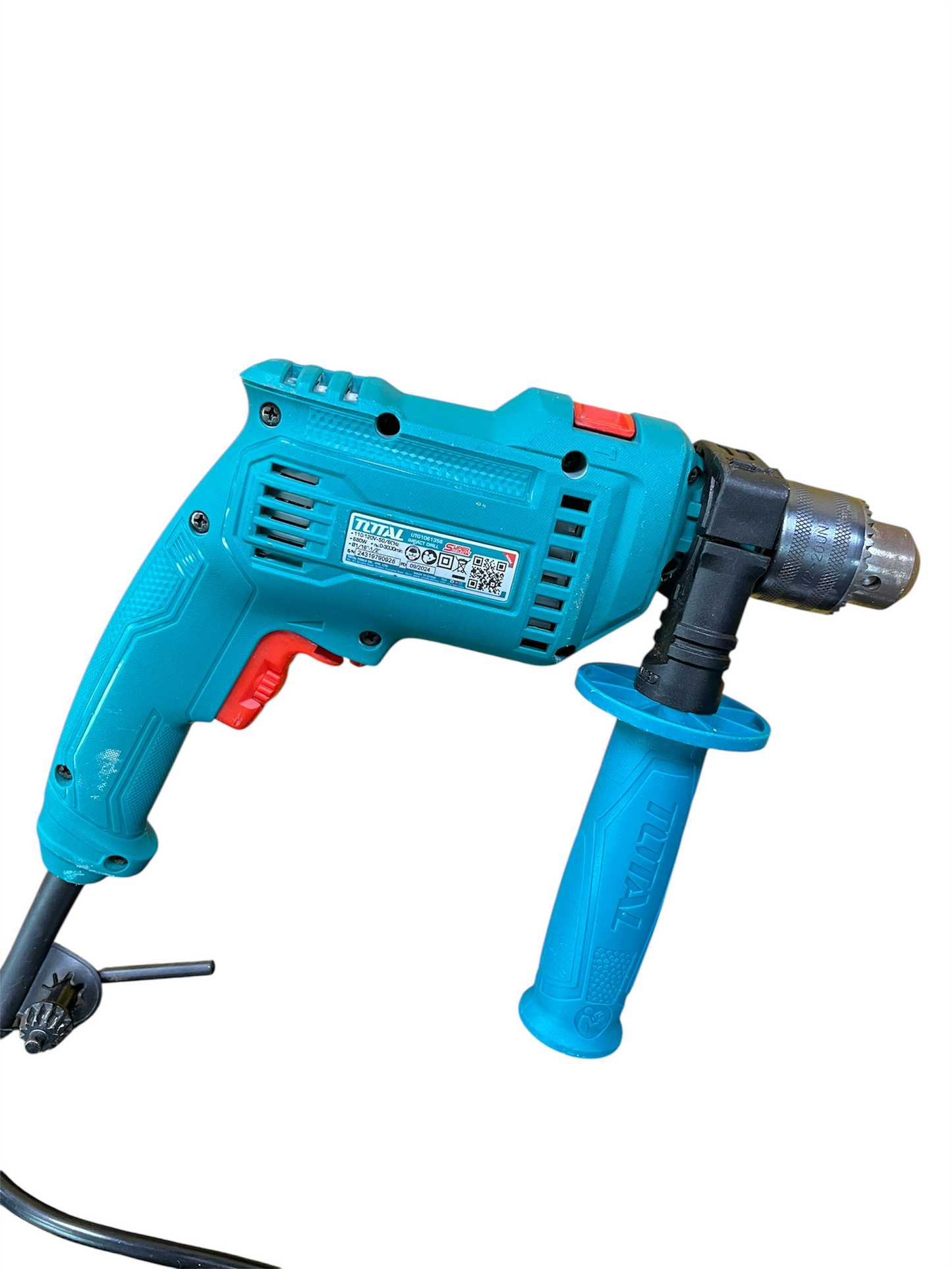 Taladro Percutor Total UTG1061356 680W con Martillo, 2 Velocidades y 3000 rpm
