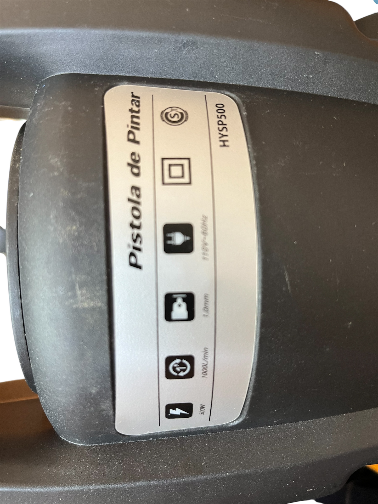 Pistola de Pintar con Compresor 500W – Hyundai HYSP500, Recipiente Metálico