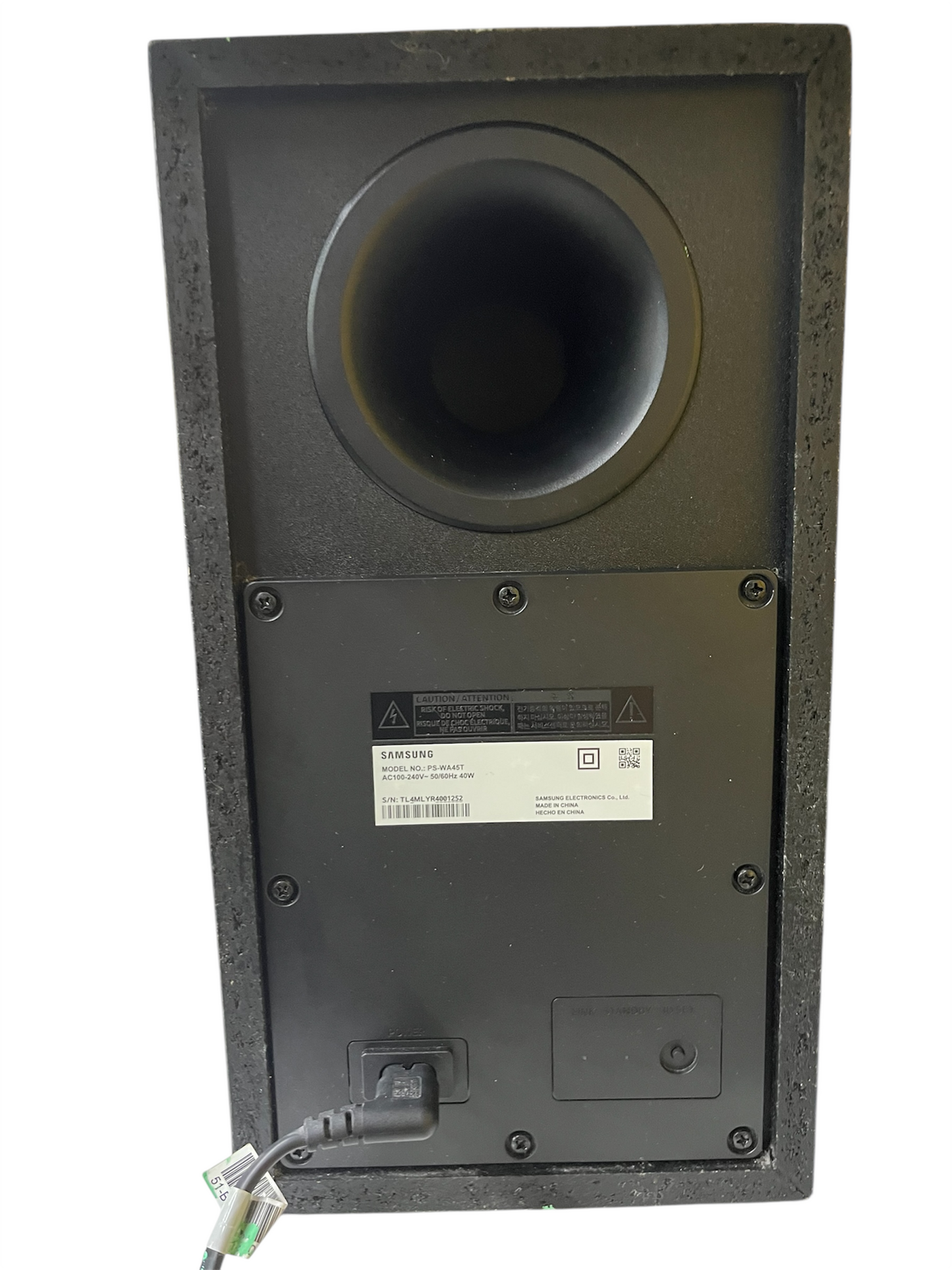 🔊 Teatro en Casa Samsung HW-A450ZA – Potente Sonido Envolvente
