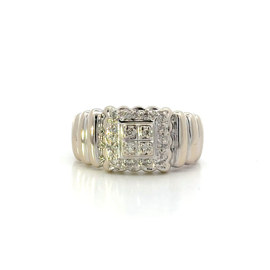 Anillo de brillantes 18K - 5.50gr