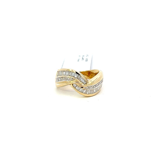 Anillo mujer brillante Oro 18k - 8gr