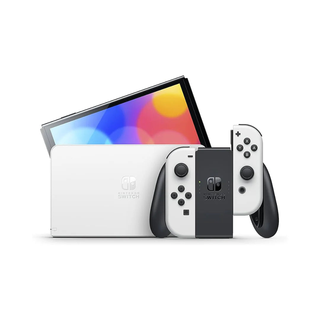 Nintendo Switch OLED Blanco con Todos sus Accesorios – Pantalla Vibrante y Experiencia Completa