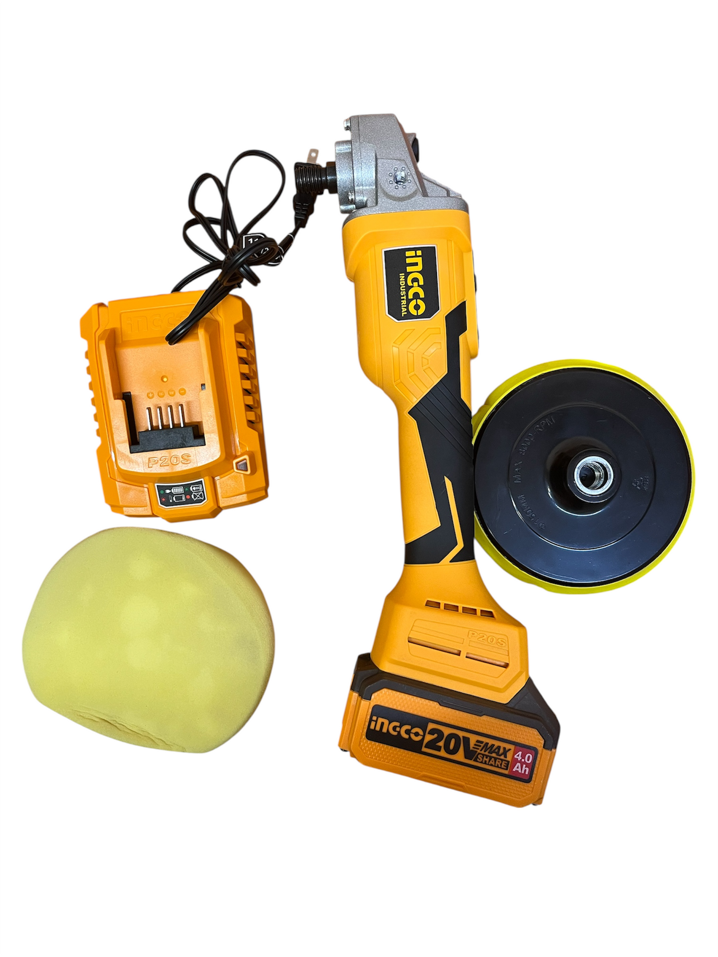 Pulidora Inalámbrica 20V – Ingco UAPLI2001, 2800 RPM con Control de Velocidad