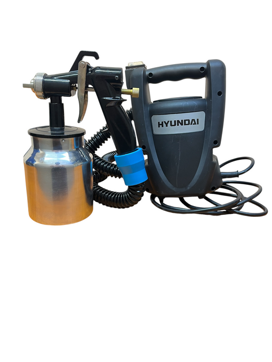 Pistola de Pintar con Compresor 500W – Hyundai HYSP500, Recipiente Metálico