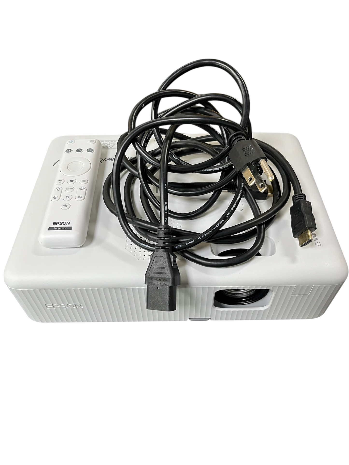 📽️ Proyector Epson COW01 – Blanco, con Control y 2 Cables en Caja
