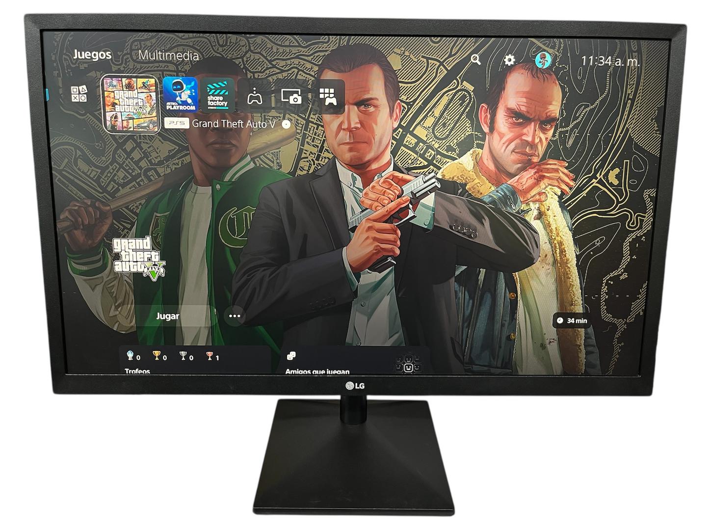🖥️ Monitor LG 75Hz – Pantalla Fluida con Cable Incluido