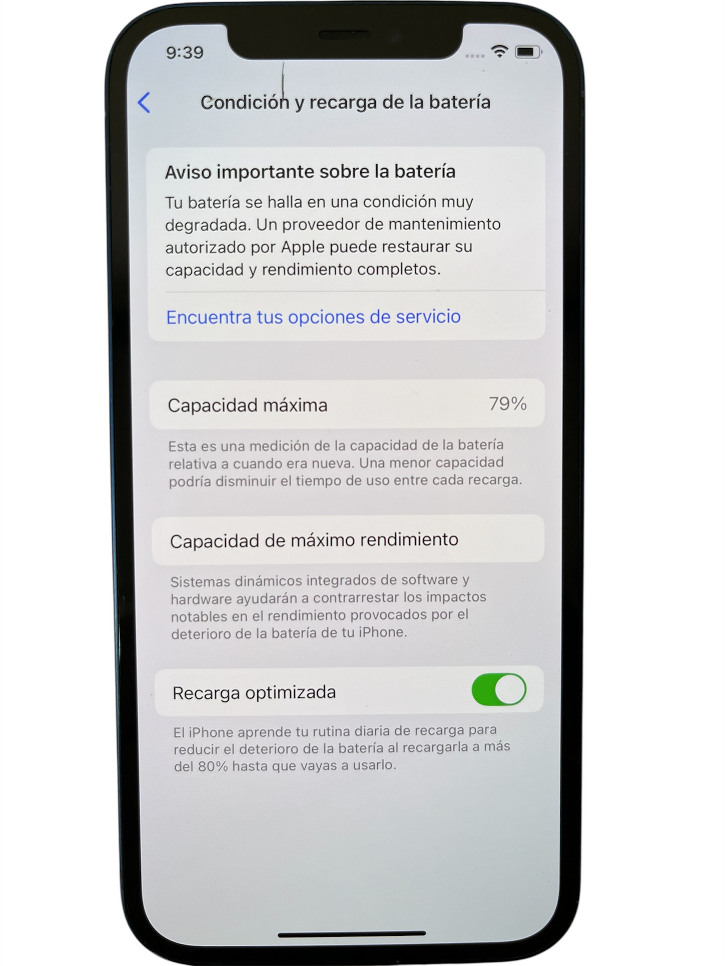 📱 iPhone 12 Azul 128GB – Excelente Estado, 79% Batería (Sin Cargador)  ✅ Descripción optimizada:
