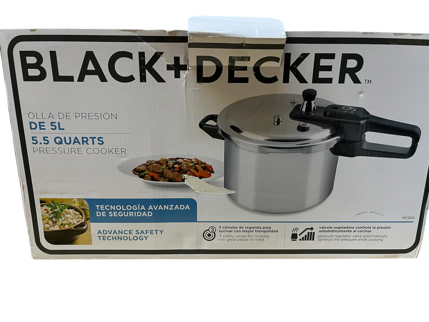 🍲 Olla de Presión Black & Decker – Cocina Rápida y Segura