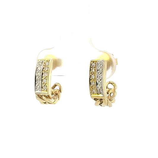 Arete mujer brillante 14k - 2.9gr