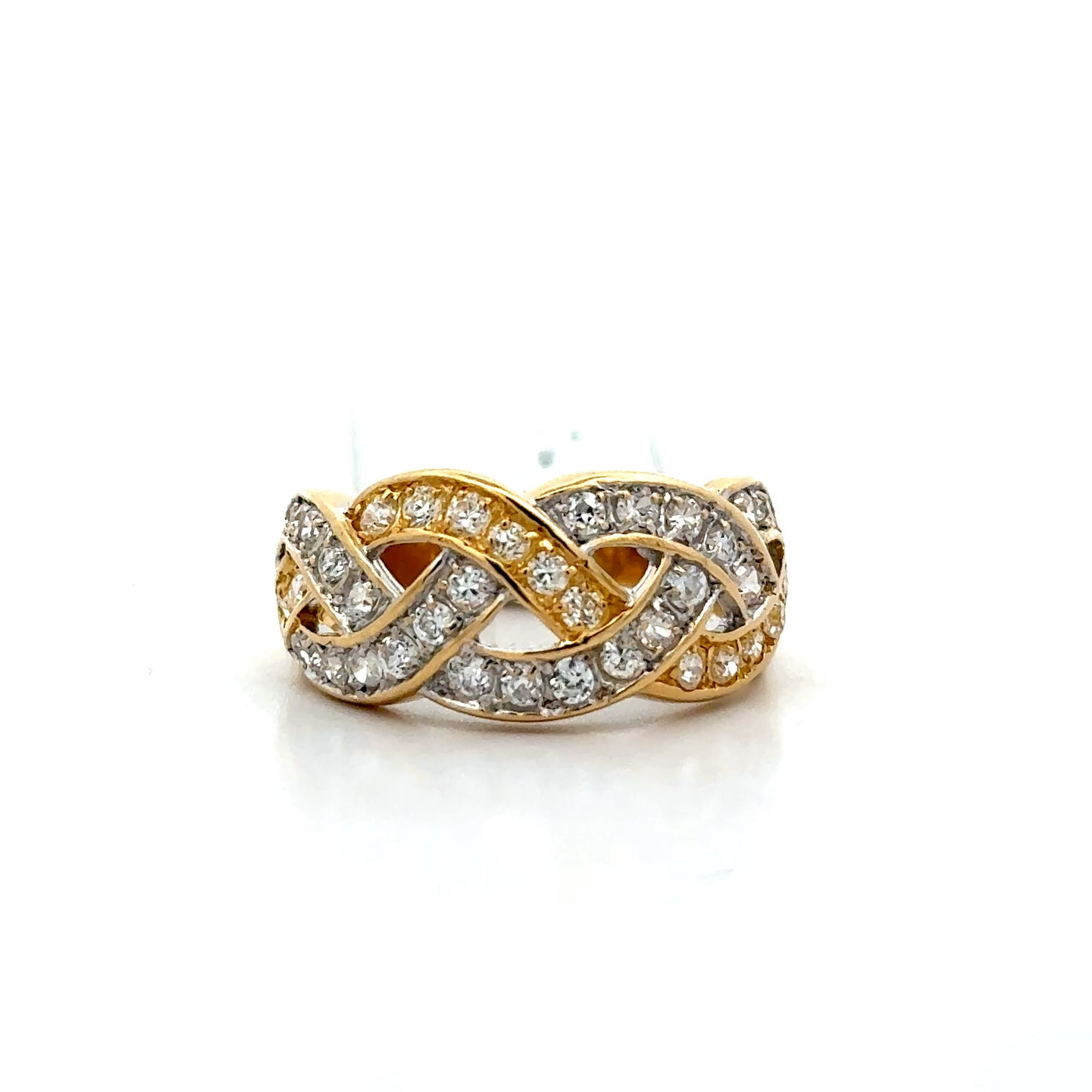 Anillo con brillantes 18k - 4.7gr