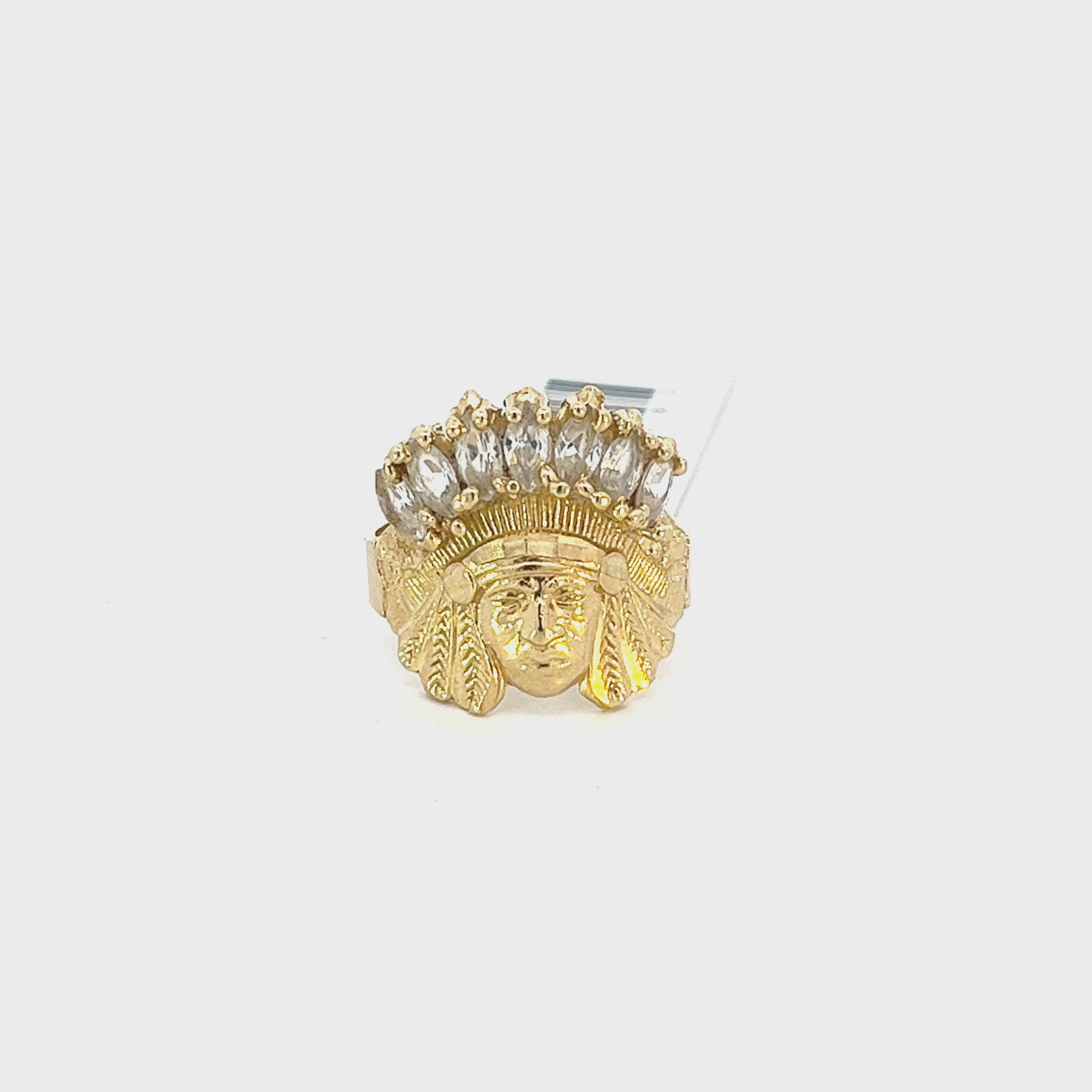 Anillo indio Oro 10k 2.9gr Mas Outlets