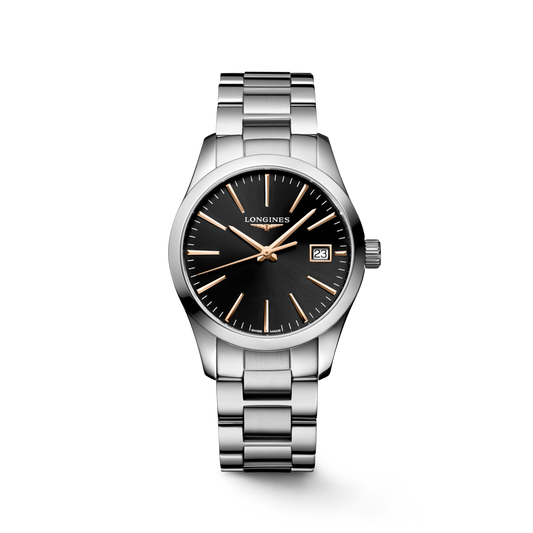 Longines Conquest Classic - 34 MM  Cara Negra