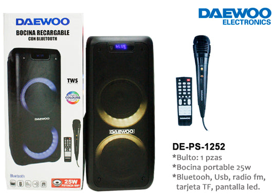 Bocina Portable Daewoo 25W RMS