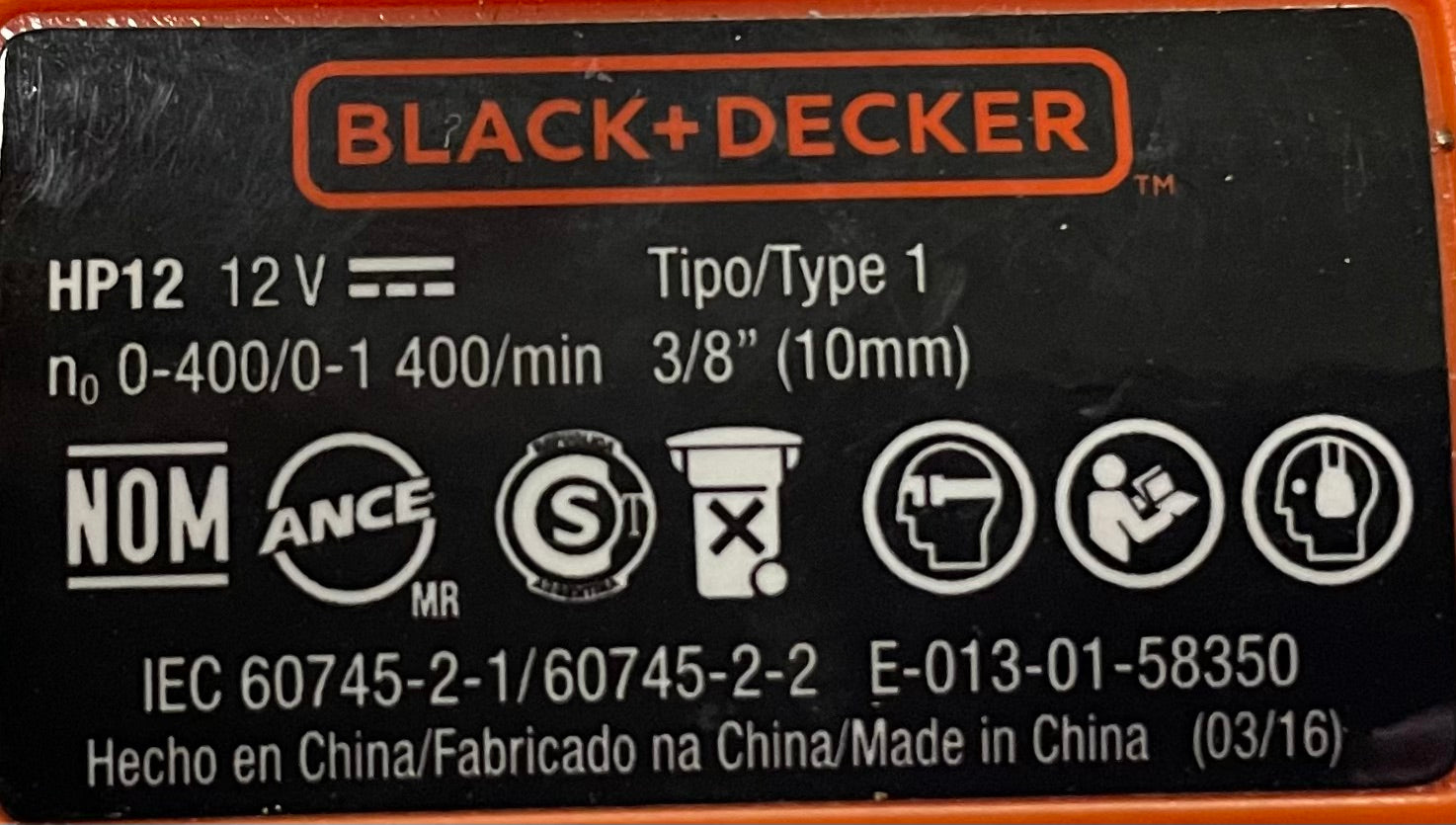 Taladro Inalambrico Black Decker Usado